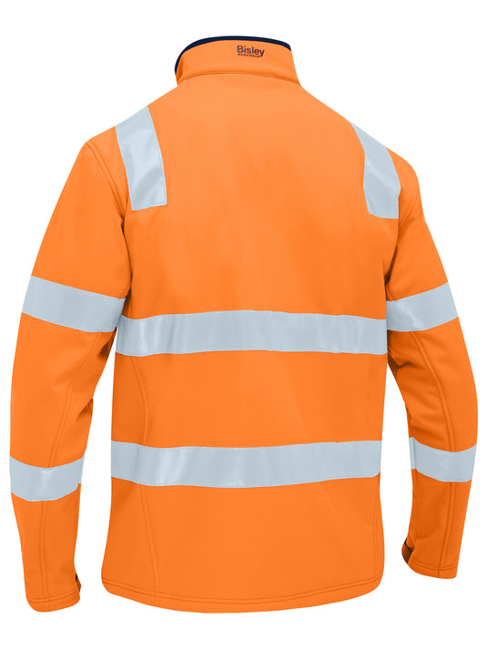 BJ6058T Bisley Taped Hi Vis Soft Shell Jacket