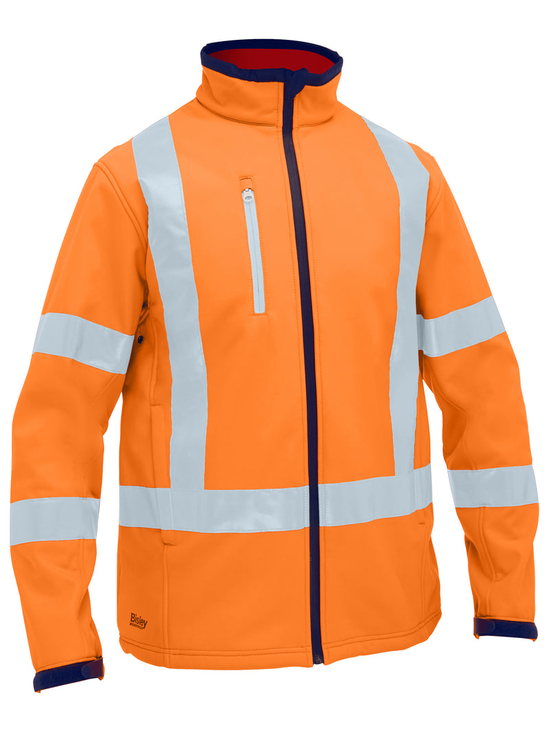 Load image into Gallery viewer, BJ6059XT Bisley X Taped Hi Vis Soft Shell Jacket
