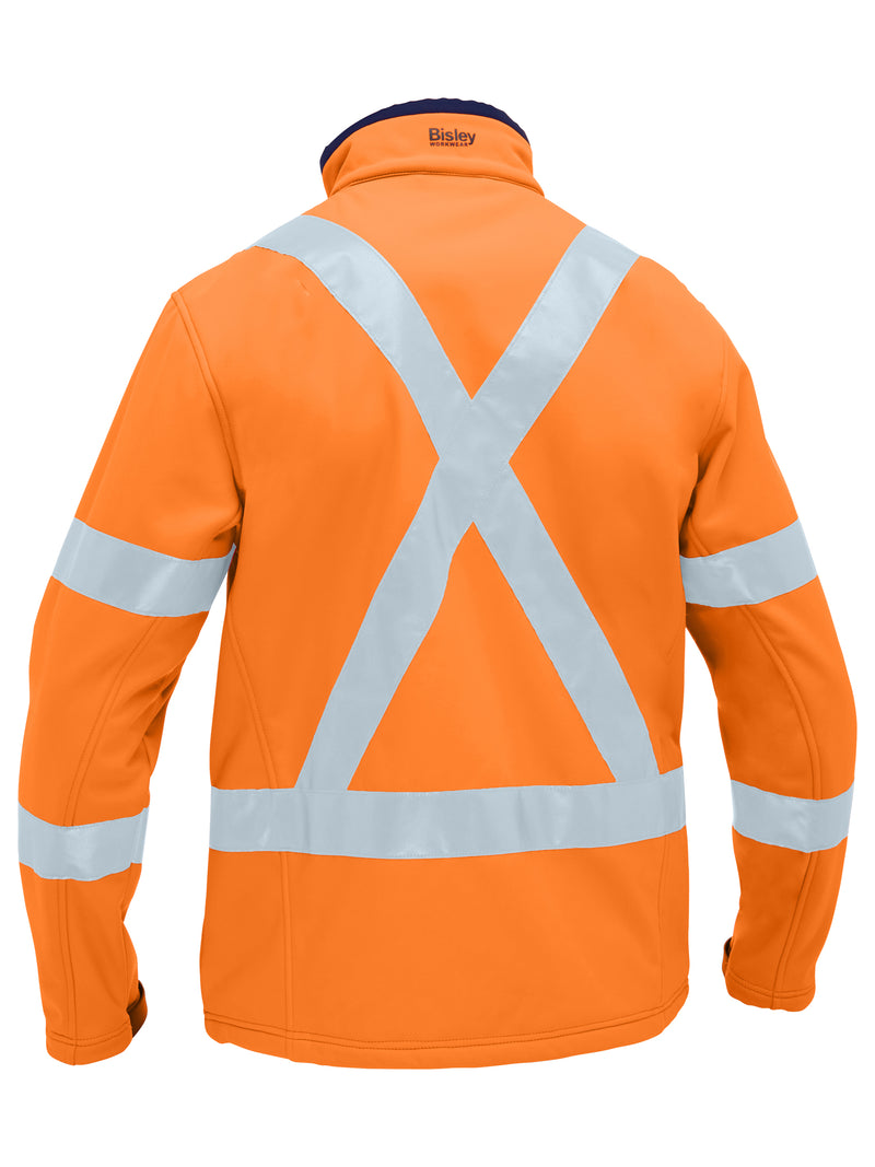 Load image into Gallery viewer, BJ6059XT Bisley X Taped Hi Vis Soft Shell Jacket

