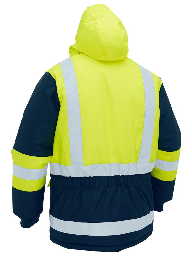 Load image into Gallery viewer, BJ6454HT Bisley H Taped Hi Vis Freezer Hooded Jacket
