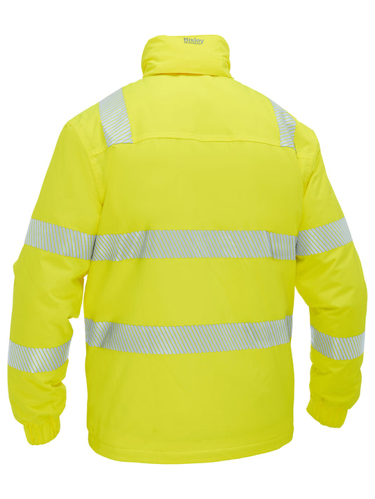 BJ6842T Bisley Taped Hi Vis Heated Jacket With Hood