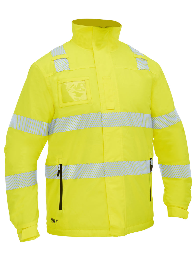 Load image into Gallery viewer, BJ6842T Bisley Taped Hi Vis Heated Jacket With Hood
