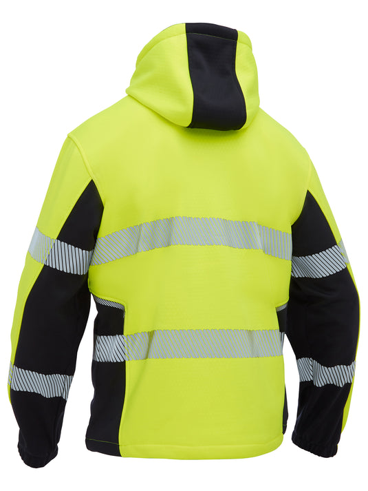 BK6571T Bisley Flex & Move Hi Vis Taped Liquid Repellent Fleece Hoodie