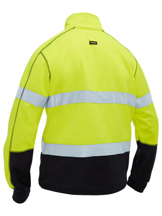 BK6611T Bisley Men's Taped Hi Vis Zip Front Fleece