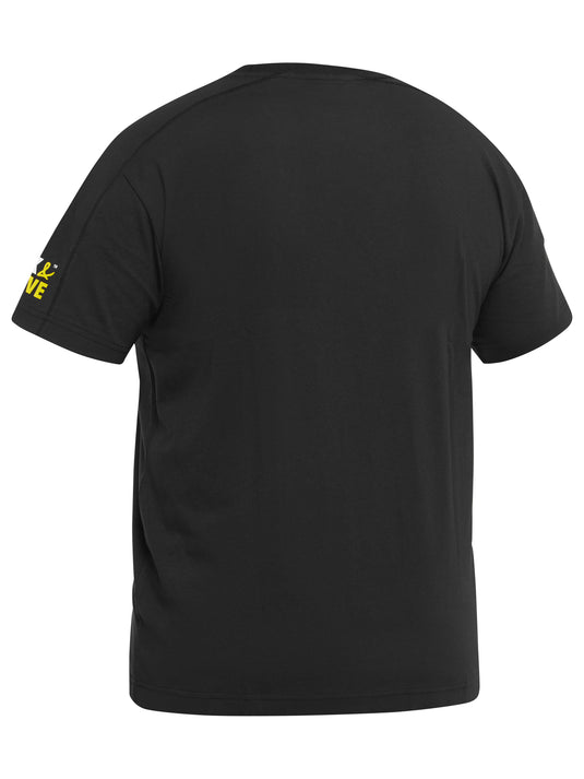 BKT082 Bisley Flx & Move Logo Sleeve Tee