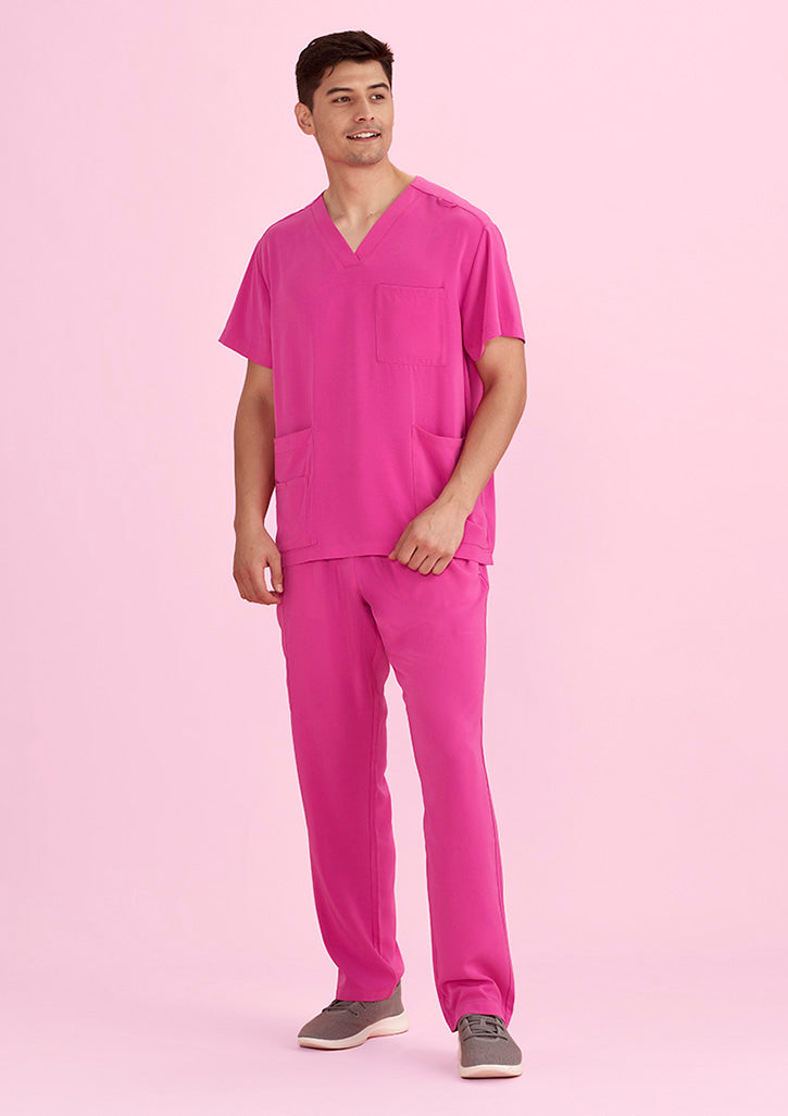 Load image into Gallery viewer, CSP102UL BizCare Unisex Pink V-Neck Scrub Pant - Clearance
