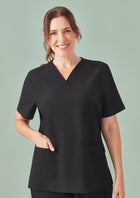 CU543LS BizCare Womens Pulse V-Neck Scrub Top in Black – Dori Apparel NZ