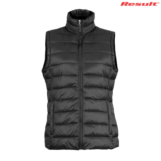 R1940F Result Womens Sleeveless Puffer Jacket - Seconds