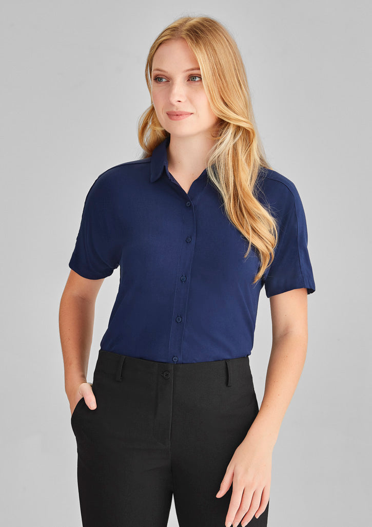 Load image into Gallery viewer, RB365L BizCorporates Womens Dahlia Short Sleeve Blouse
