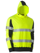 Wholesale BK6815T Bisley Taped Hi Vis Stretchy Fleece Hoodie Printed or Blank