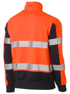 Wholesale BK6817T Bisley Taped Hi Vis Stretchy Fleece Zip Pullover Printed or Blank