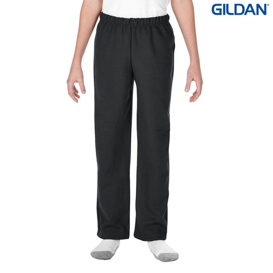 18400B Gildan Heavy Blend Youth Open Bottom Sweatpants