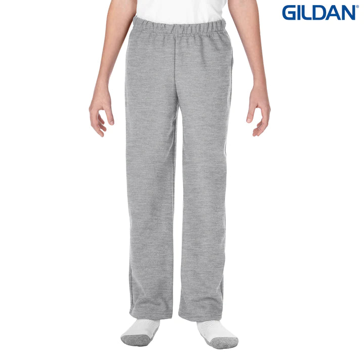 Load image into Gallery viewer, 18400B Gildan Heavy Blend Youth Open Bottom Sweatpants

