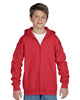 18600B Gildan Youth Heavy Weight Zip Hoodie