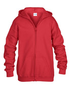 Wholesale 18600B Gildan Youth Heavy Weight Zip Hoodie Printed or Blank