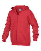 Wholesale 18600B Gildan Youth Heavy Weight Zip Hoodie Printed or Blank