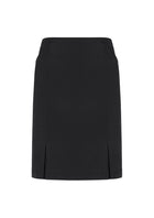 Wholesale 20720 BizCorporates WOMENS FRONT PLEAT DETAIL STRAIGHT SKIRT Printed or Blank