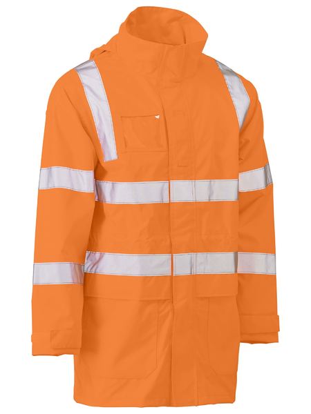 Wholesale BJ6964T Bisley Taped Hi Vis Rail Wet Weather Jacket Printed or Blank