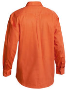 Wholesale BSC6433 Bisley Closed Front Cotton Drill Shirt - Long Sleeve Printed or Blank