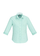 Wholesale 40111 BizCorporate Womens Fifth Avenue 3/4 Sleeve Shirt Printed or Blank