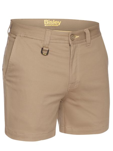 Wholesale BSH1008 BISLEY STRETCH COTTON DRILL SHORT SHORT Printed or Blank