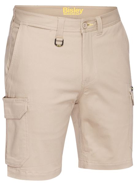 Wholesale BSHC1008 Bisley Stretch Cotton Drill Cargo Short Printed or Blank
