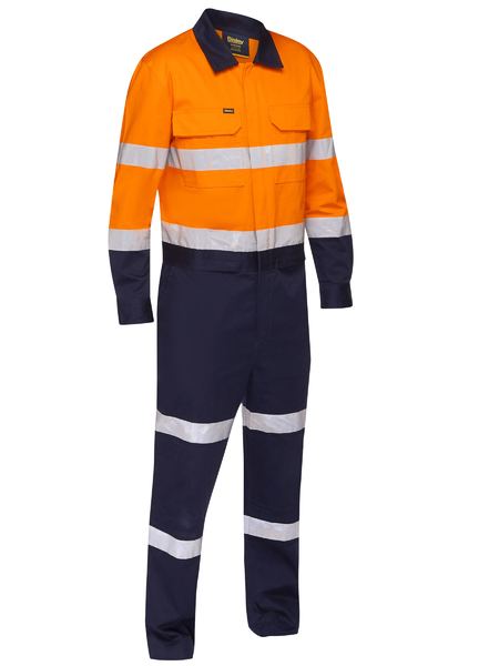 Wholesale BC6066T BISLEY TAPED HI VIS WORK COVERALL WITH WAIST ZIP OPENING - REGULAR Printed or Blank