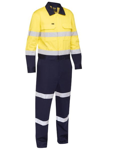 Wholesale BC6066T BISLEY TAPED HI VIS WORK COVERALL WITH WAIST ZIP OPENING - REGULAR Printed or Blank
