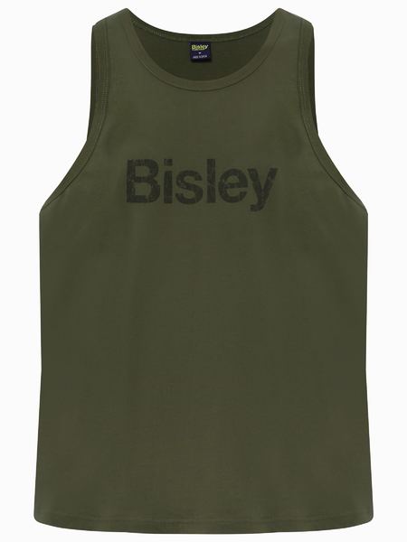 Load image into Gallery viewer, BKS063 Bisley Cotton Logo Singlet
