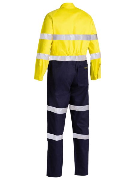 Wholesale BC6357T Bisley TAPED HI VIS DRILL COVERALL - STOUT Printed or Blank