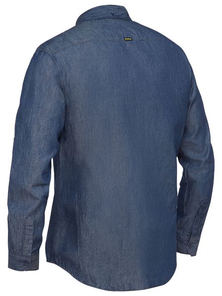 Load image into Gallery viewer, BS6602 Bisley Mens Long Sleeve Denim Work Shirt
