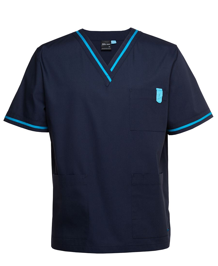 Wholesale 4SCT JB's Unisex Contrast Scrubs Top Printed or Blank