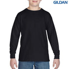 Wholesale 5400B Gildan Heavy Cotton Youth Long Sleeve T-Shirt Printed or Blank