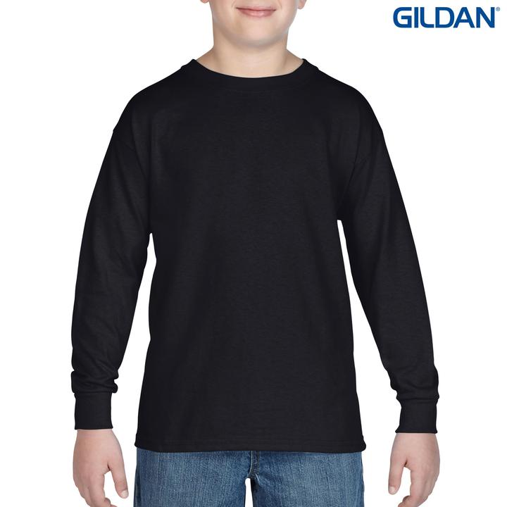 Wholesale 5400B Gildan Heavy Cotton Youth Long Sleeve T-Shirt Printed or Blank