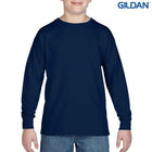 Wholesale 5400B Gildan Heavy Cotton Youth Long Sleeve T-Shirt Printed or Blank