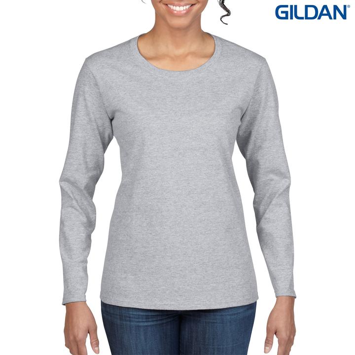 Load image into Gallery viewer, Wholesale 5400L Gildan Heavy Cotton Ladies Long Sleeve T-Shirt Printed or Blank
