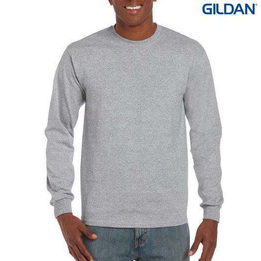 Wholesale 5400 Gildan Heavy Cotton Adult Long Sleeve T-Shirt Printed or Blank