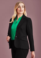 Wholesale 60719 BizCorporates WOMENS TWO BUTTON MID LENGTH JACKET Printed or Blank