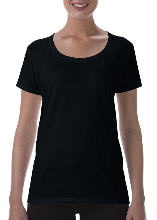 Wholesale Gildan 64550L Womens Deep Scoop T-Shirt Printed or Blank