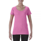 Wholesale Gildan 64550L Womens Deep Scoop T-Shirt Printed or Blank