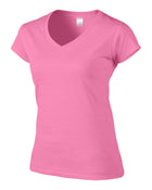 Wholesale Gildan 64V00L Womens V-neck T-shirt Printed or Blank