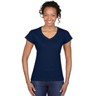 Wholesale Gildan 64V00L Womens V-neck T-shirt Printed or Blank