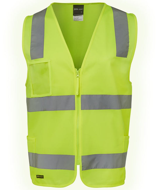 Wholesale 6DNSZ JB's HV (D+N) ZIP Safety Vest Printed or Blank