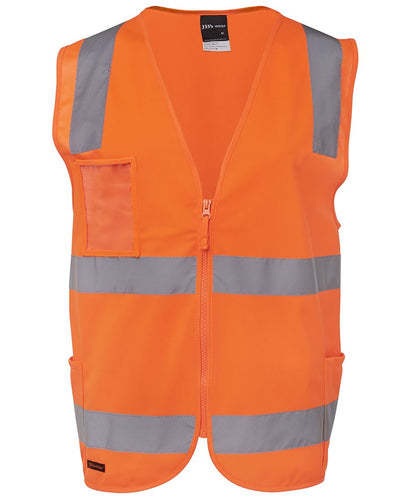 Wholesale 6DNSZ JB's HV (D+N) ZIP Safety Vest Printed or Blank
