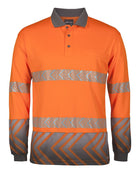 Wholesale 6HAL JB's L/S ARROW SUB POLO WITH SEGMENTED TAPE Printed or Blank