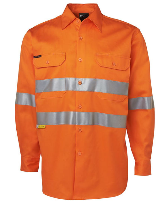 Wholesale 6HDNL JB's L/S 190G WORK SHIRT REFLECTIVE TAPE Printed or Blank