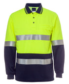 Wholesale 6HMCB JB's HV L/S (D+N) Cotton Back Polo Printed or Blank