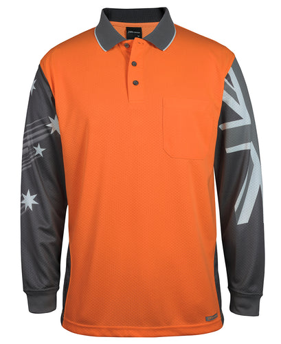 Wholesale 6HSCL JB's HV L/S SOUTHERN CROSS POLO Printed or Blank