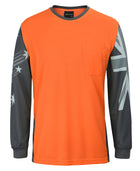 Wholesale 6HSCT JB's HV L/S SOUTHERN CROSS TEE Printed or Blank