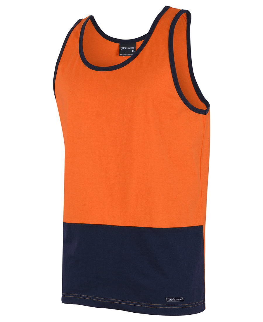 Wholesale 6HTCS JB's Hi Vis Cotton Singlet Printed or Blank